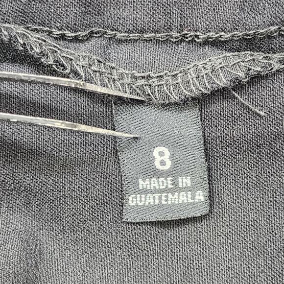 Counterparts Pants Women 8 Black High Rise Pull On Skinny Studded Slit Hem Ankle - Picture 6 of 13